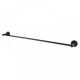 Euro Pin Lever Round Black Single Towel Rack Rail 800mm